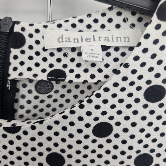 Daniel Rainn Polka Dot Colorblock Blouse Size S - Picture 3 of 11
